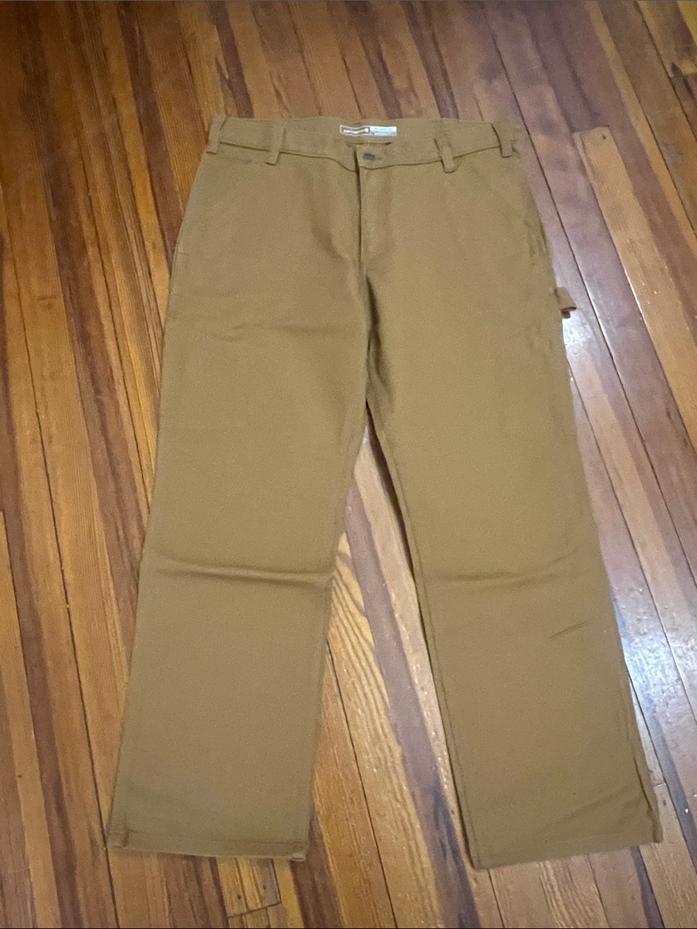 NWT Carhartt M's Rugged Flex Relaxed Fit Duck Utility Work Pant- Dark Khaki
